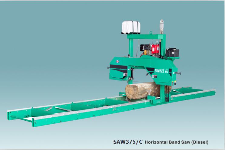 MODEL MJ375/C  HORIZONTAL BAND SAW (DIESEL) OR (DIESEL AND MOTOR)